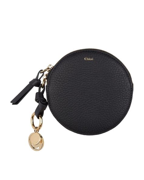 chloe round coin purse